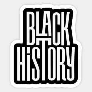 BLACK HISTORY | Bold Modern Text Statement Sticker